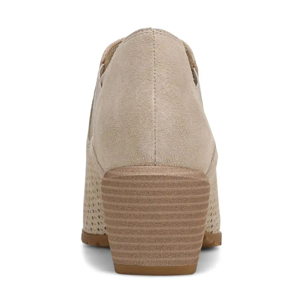 Bethany Perf Heeled Ankle Boot Lucid Beige Suede