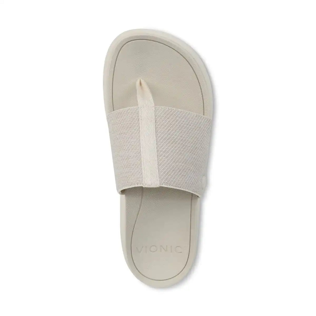Beach Aqua Platform Toe Post Sandal Ivory