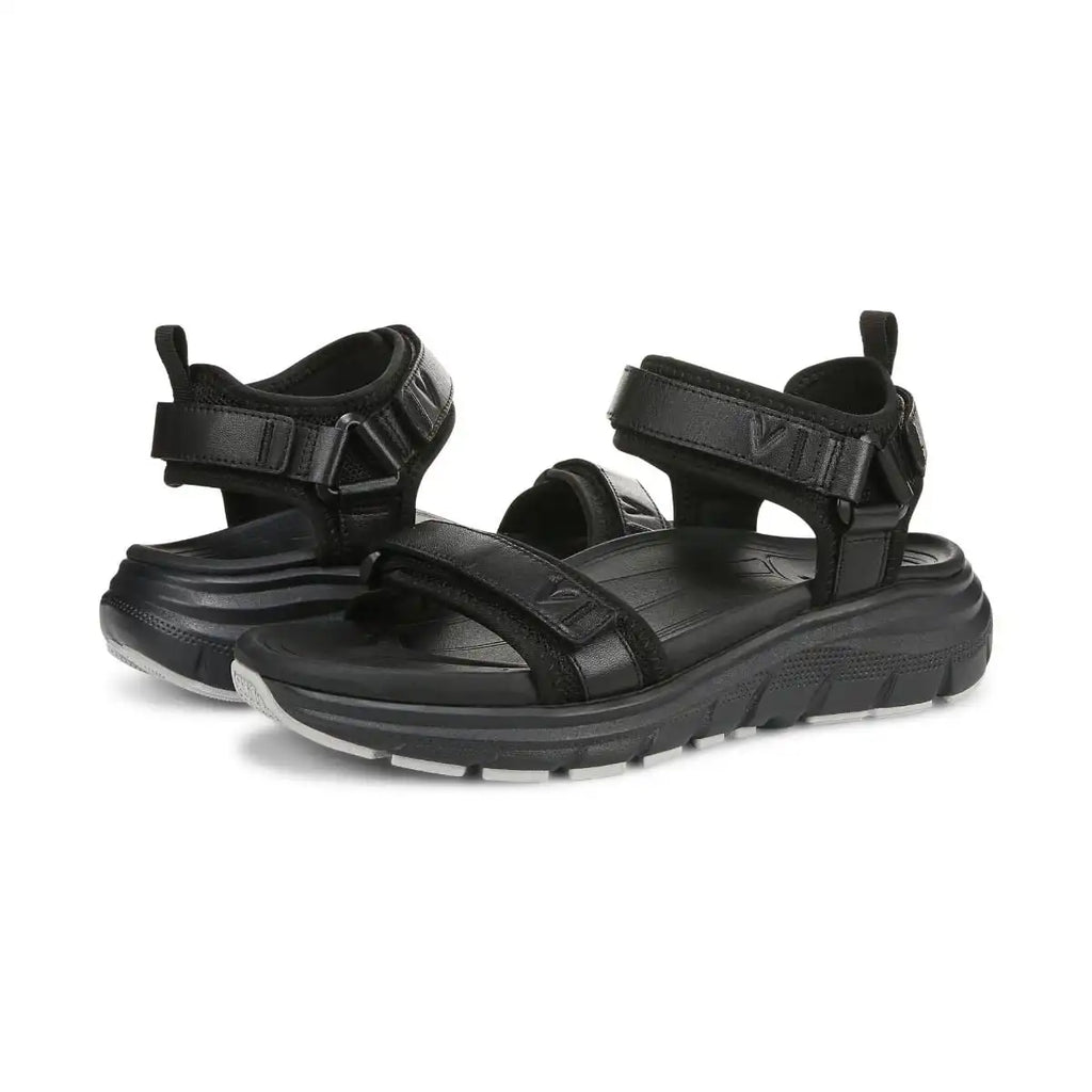 Walk Max Wanderer Sandal Black Leather