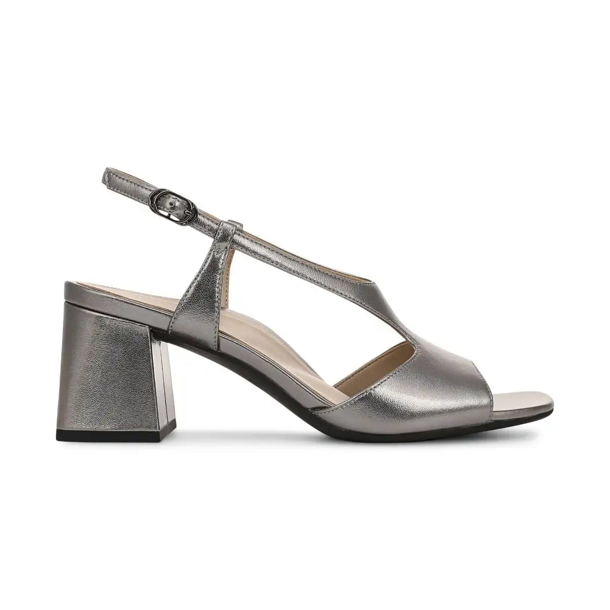 Raquel Heeled Sandal Cream Snake Print Leather