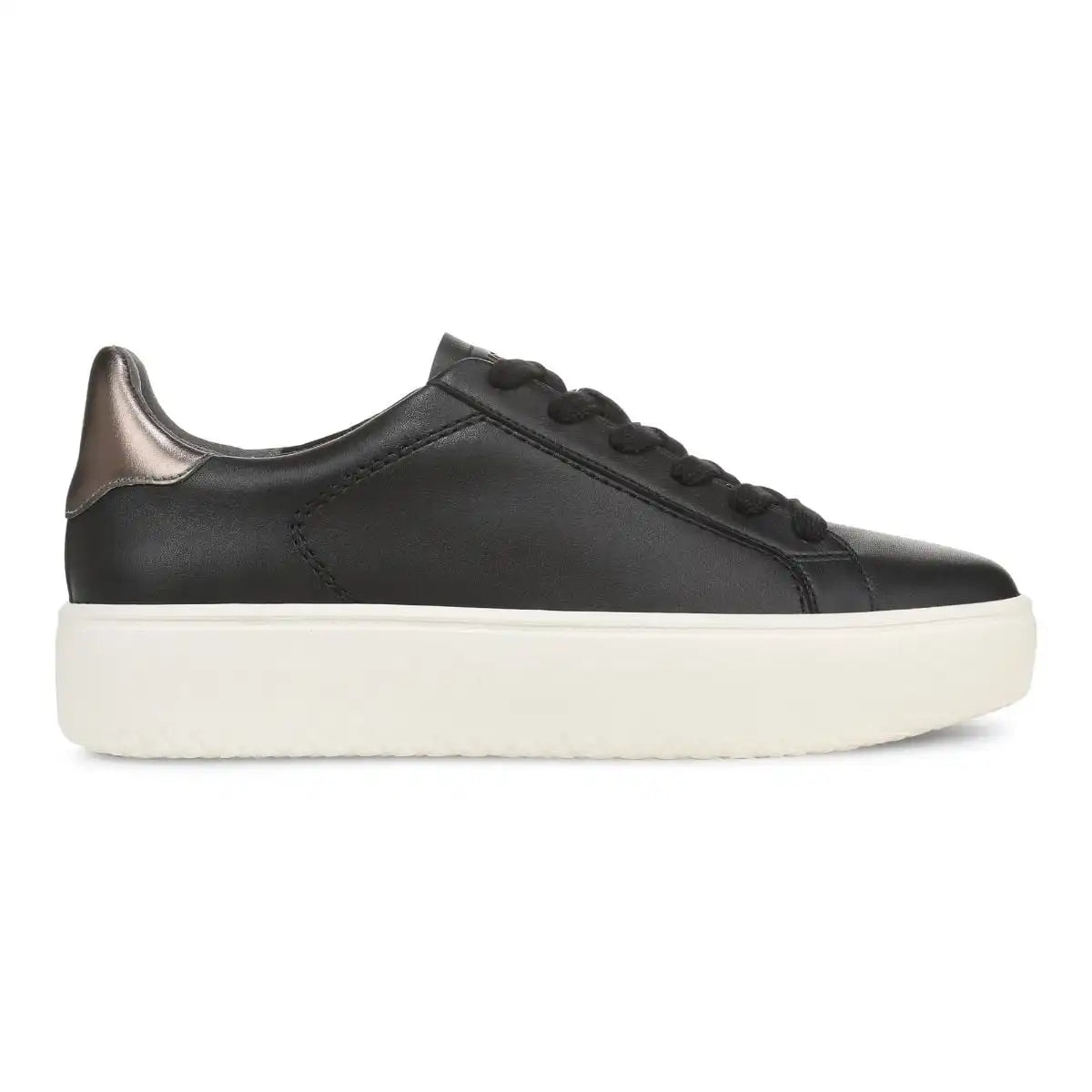 Emilia Platform Sneaker Black Leather