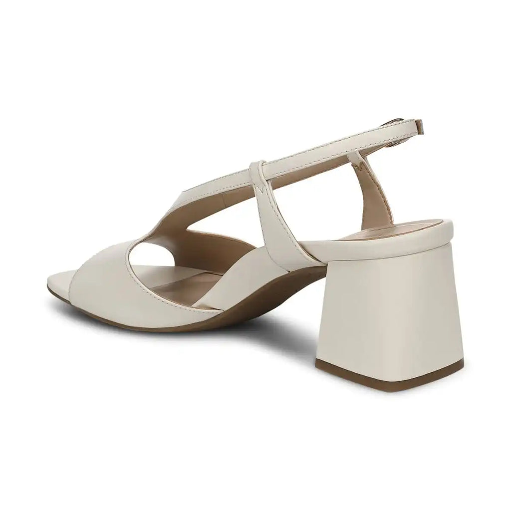 Raquel Heeled Sandal Ivory Leather