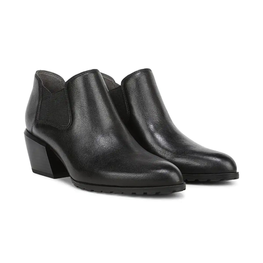 Bethany Heeled Ankle Boot Black Leather