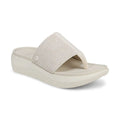 Beach Aqua Platform Toe Post Sandal Ivory