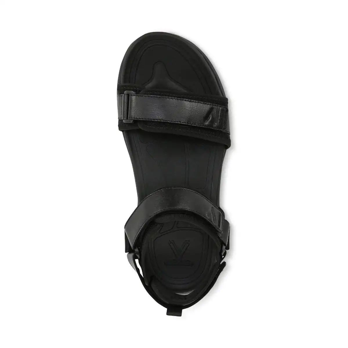 Men's Walk Max Wanderer Sandal Black Leather
