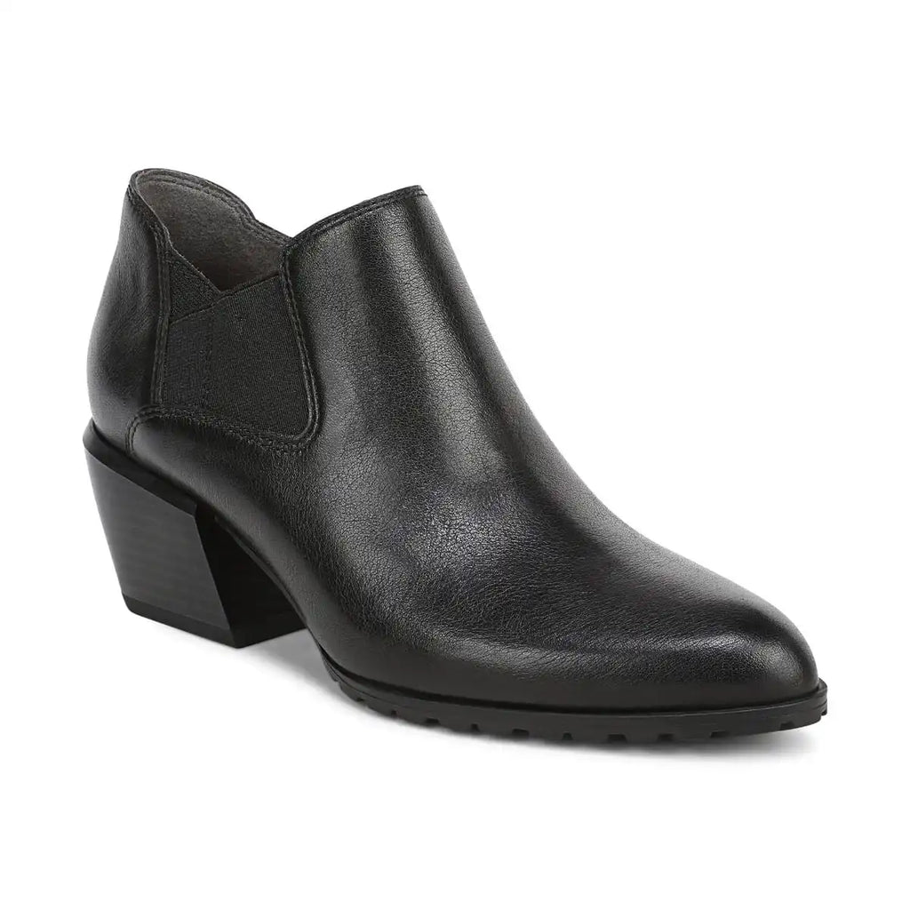 Bethany Heeled Ankle Boot Black Leather