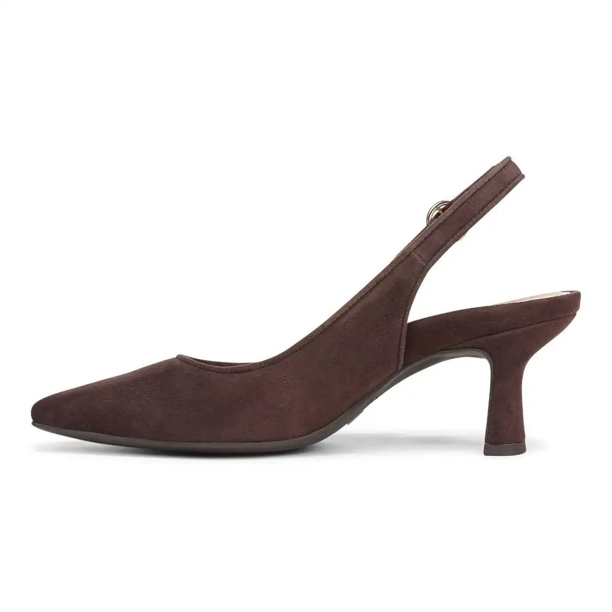 Perris Slingback Heel Cafe Noir Suede