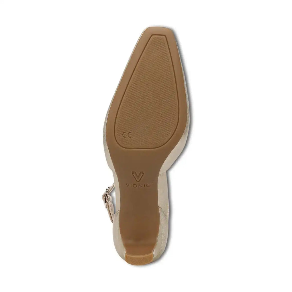 Scarlett Dress Heel Gold Shimmer Leather