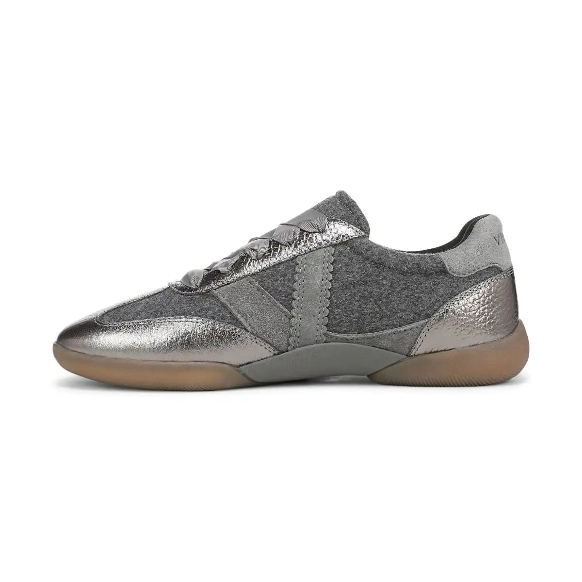 Arabelle Ballet Sneaker Dark Grey Wool Flannel