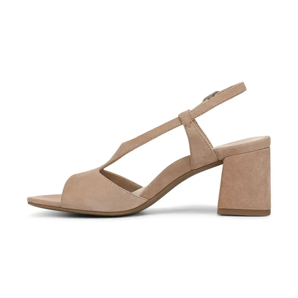 Raquel Heeled Sandal Desert Sand Suede