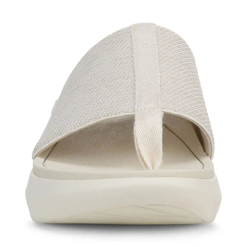 Beach Aqua Platform Toe Post Sandal Ivory