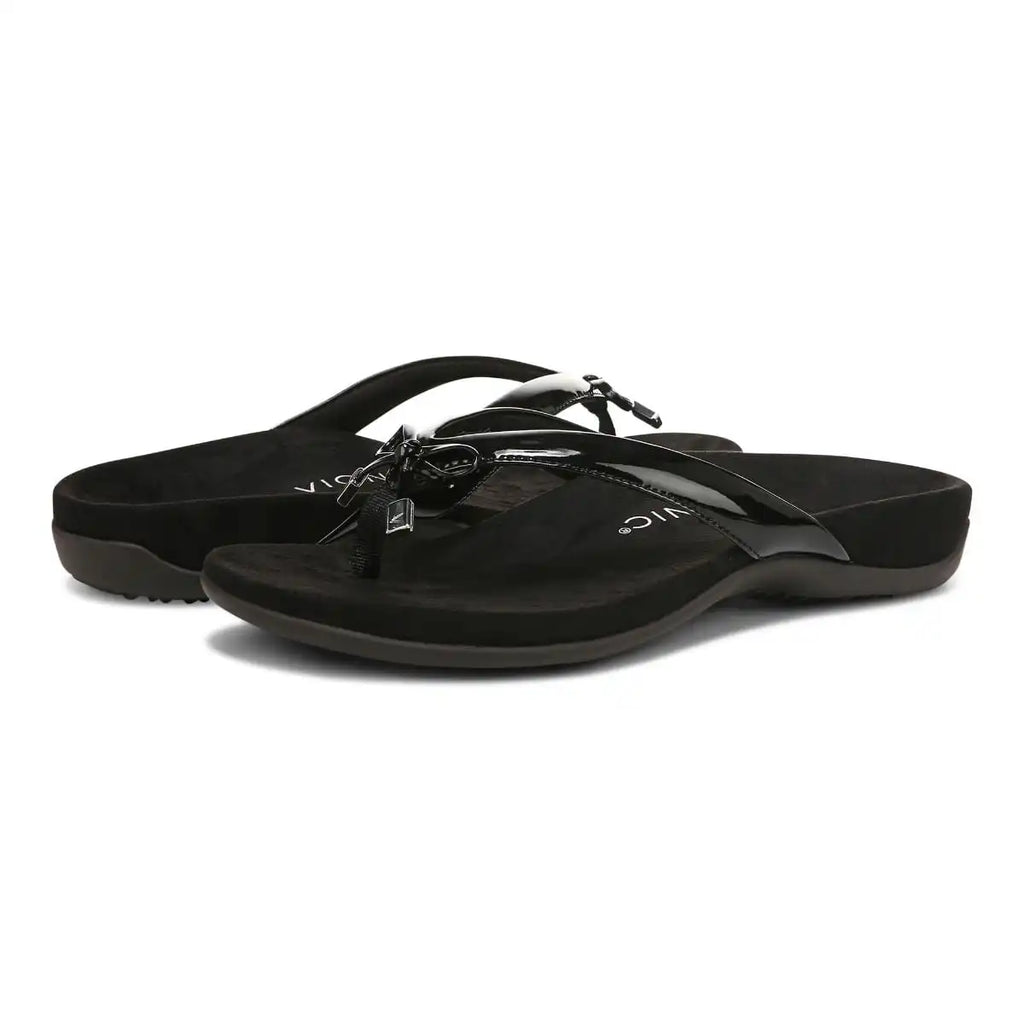 Bella Toe Post Sandal Black