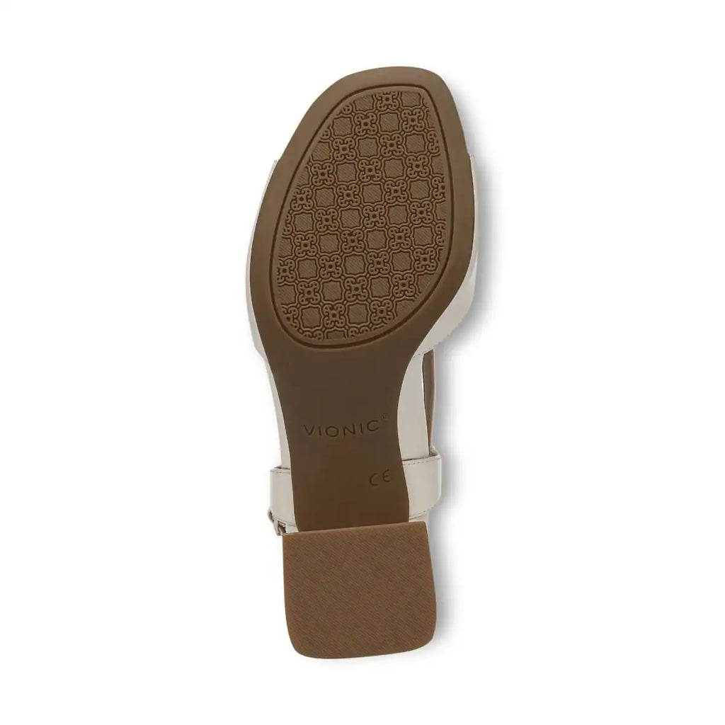 Raquel Heeled Sandal Ivory Leather