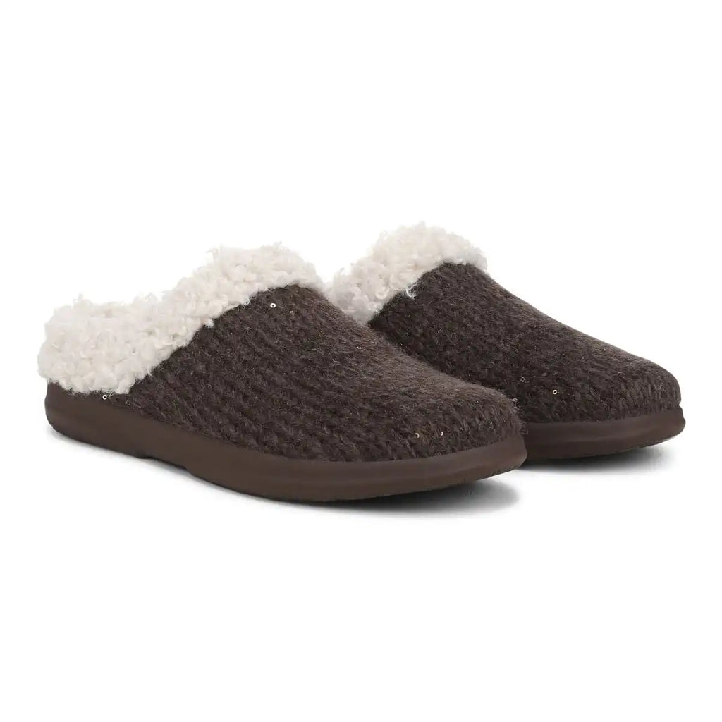 Cheyenne Mule Slipper Chocolate Metallic
