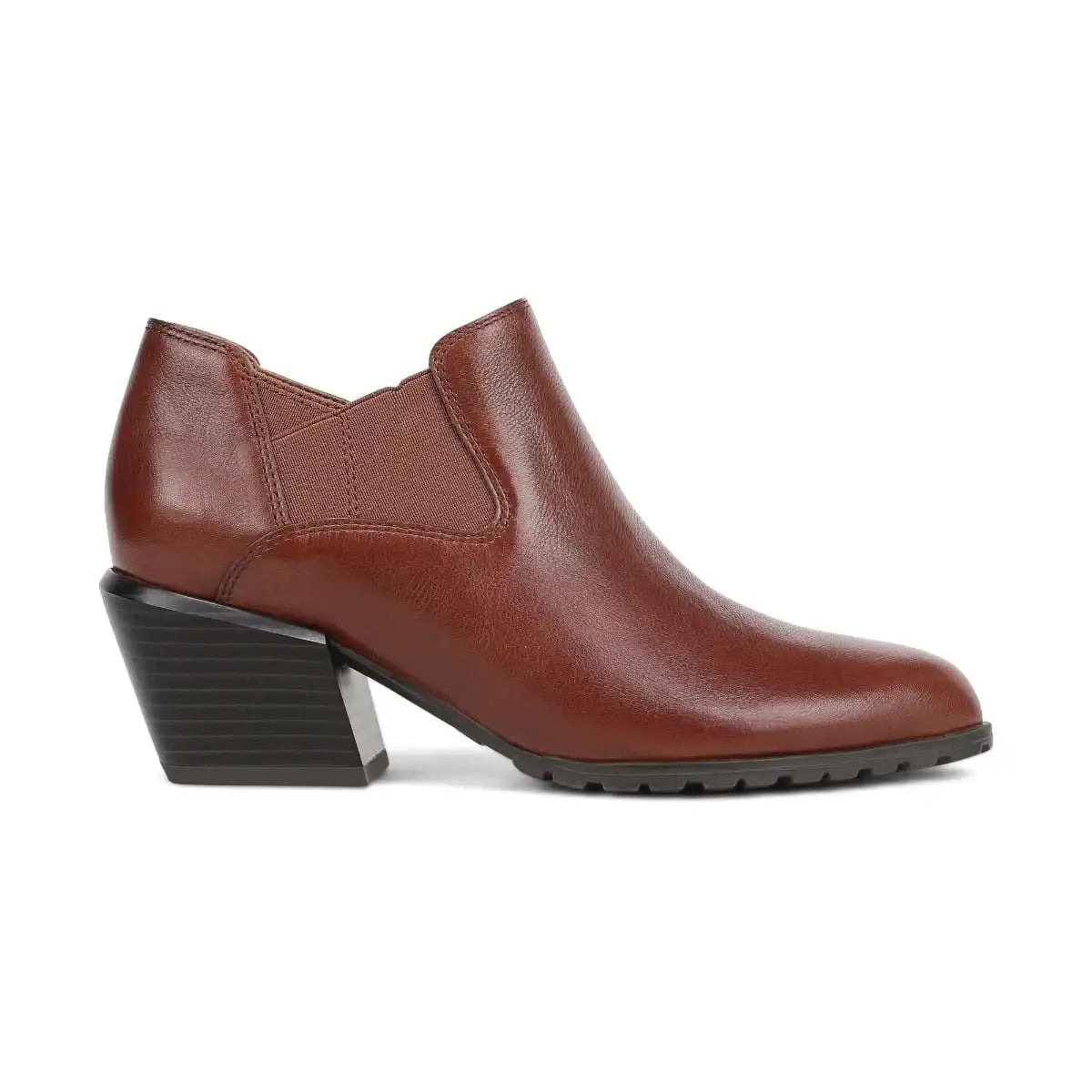 Bethany Heeled Ankle Boot Baked Clay Leather