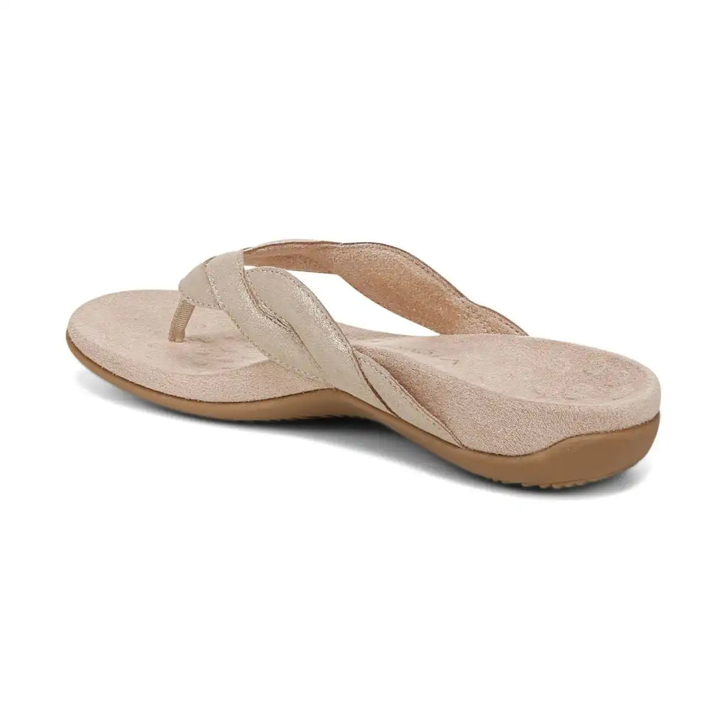 Bella Braid Toe Post Sandal Gold Shimmer Leather