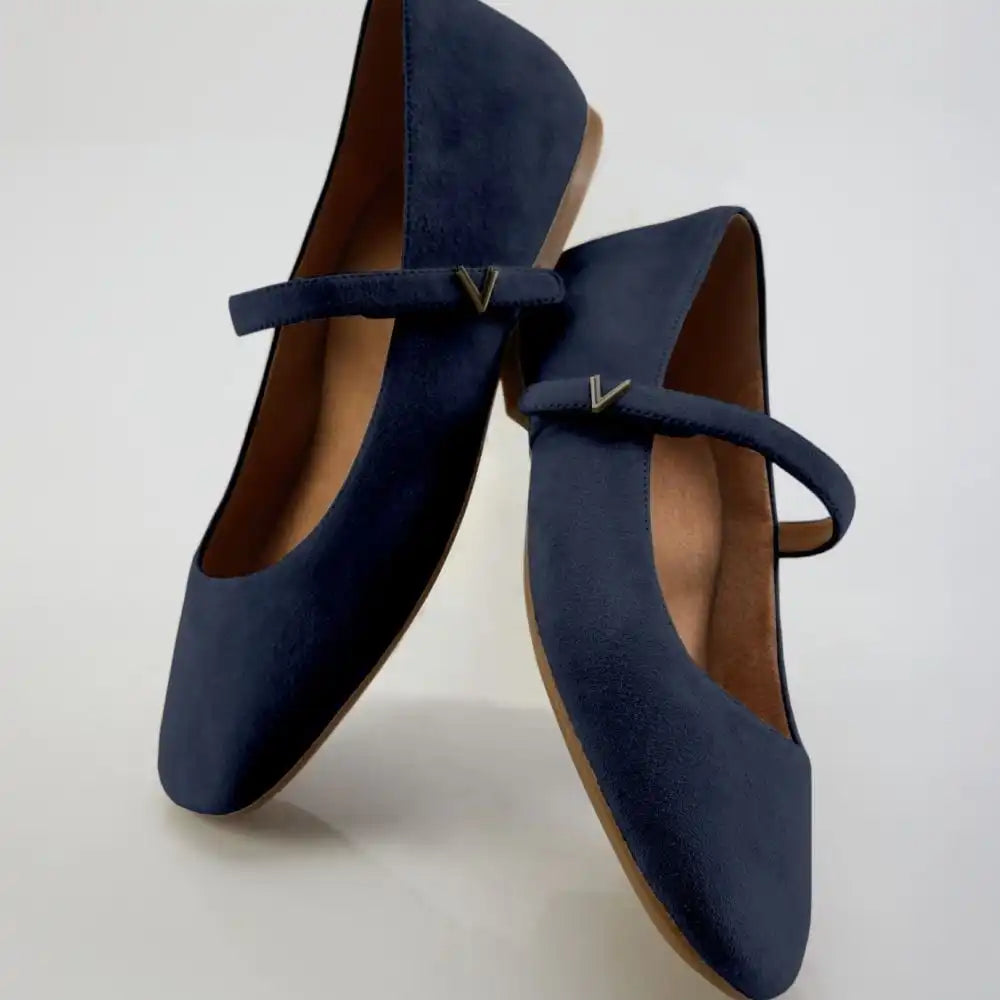 Alameda Mary Jane Flat Dark Olive Suede