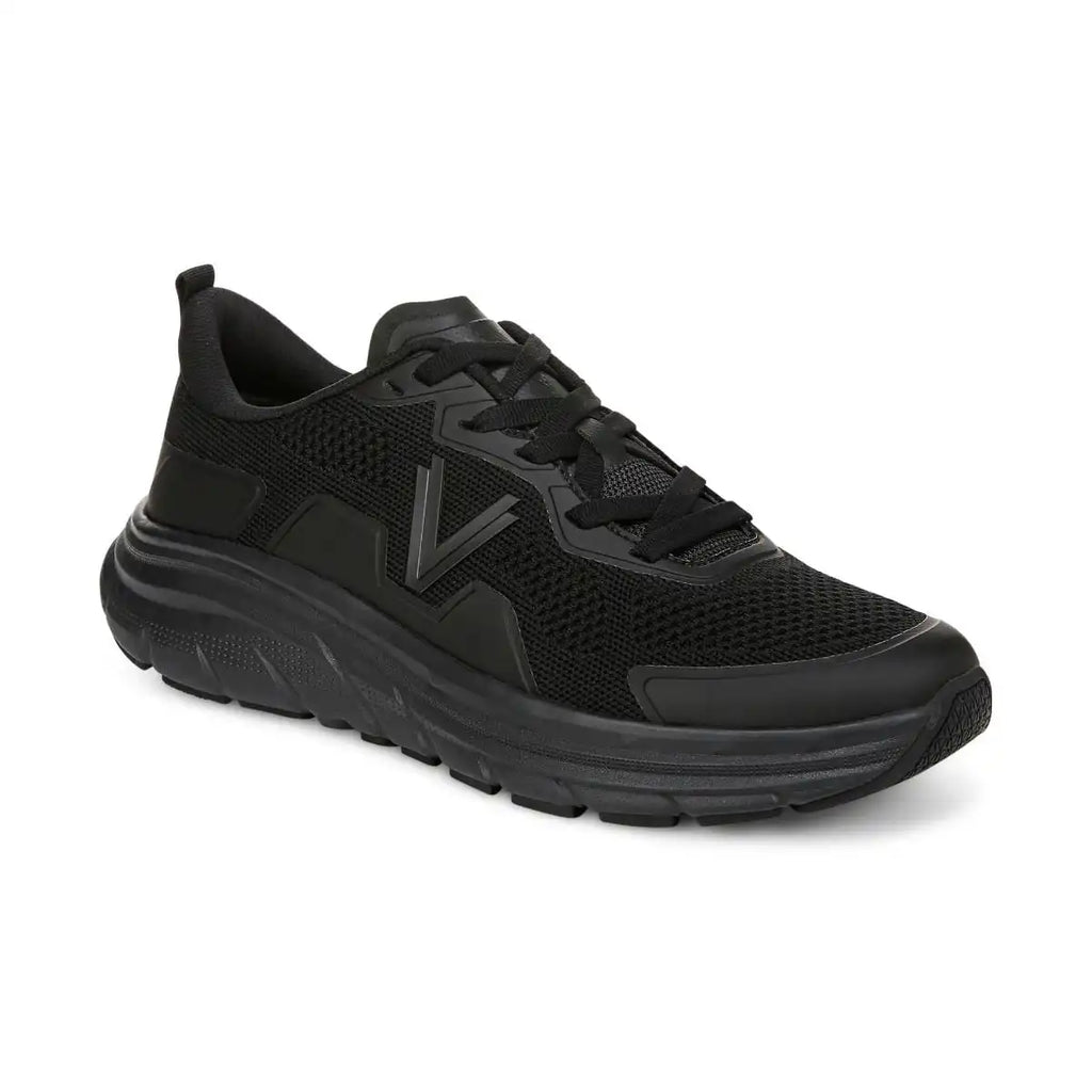 Men's Walk Max Lace Up Sneaker Black Black
