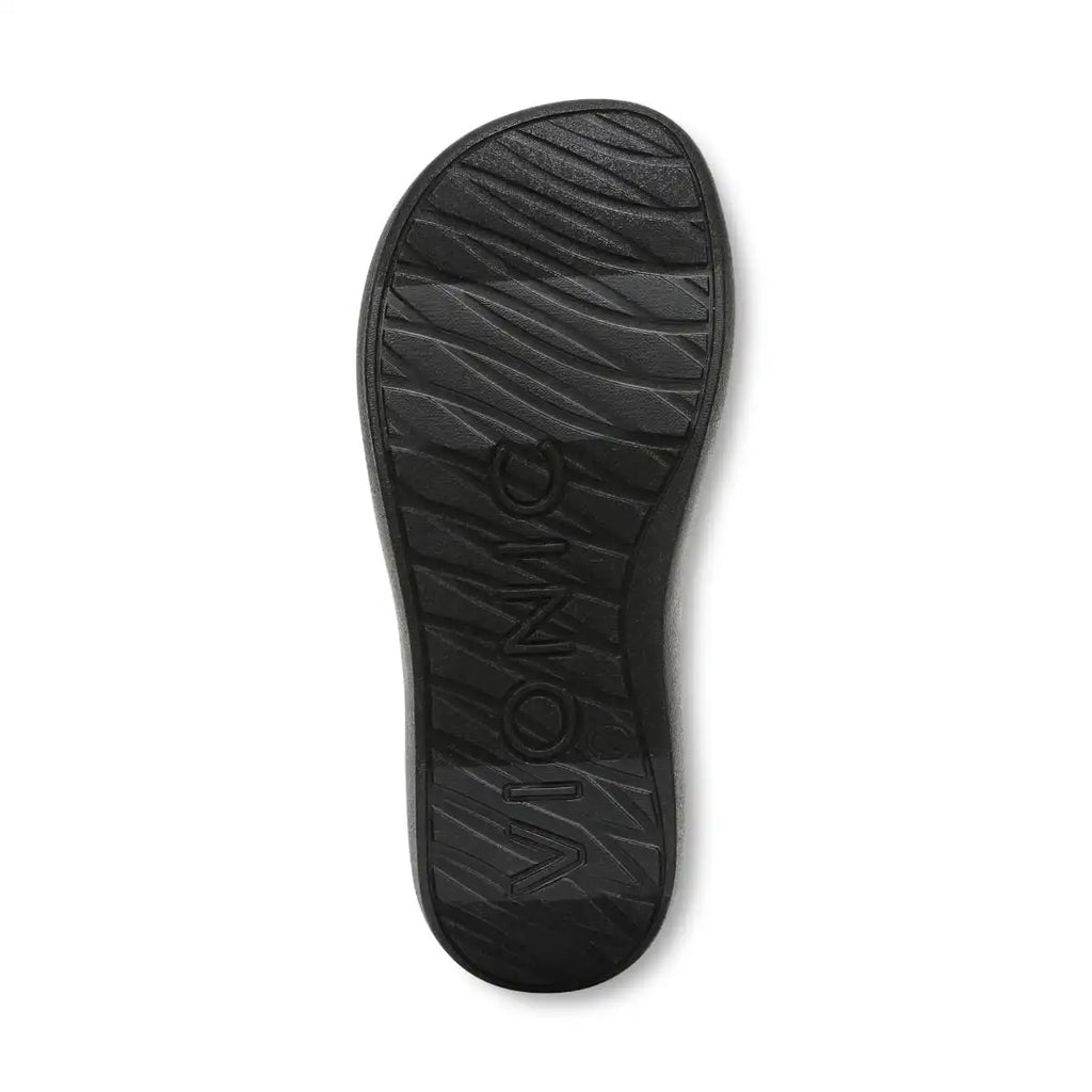 Beach Aqua Platform Toe Post Sandal Black