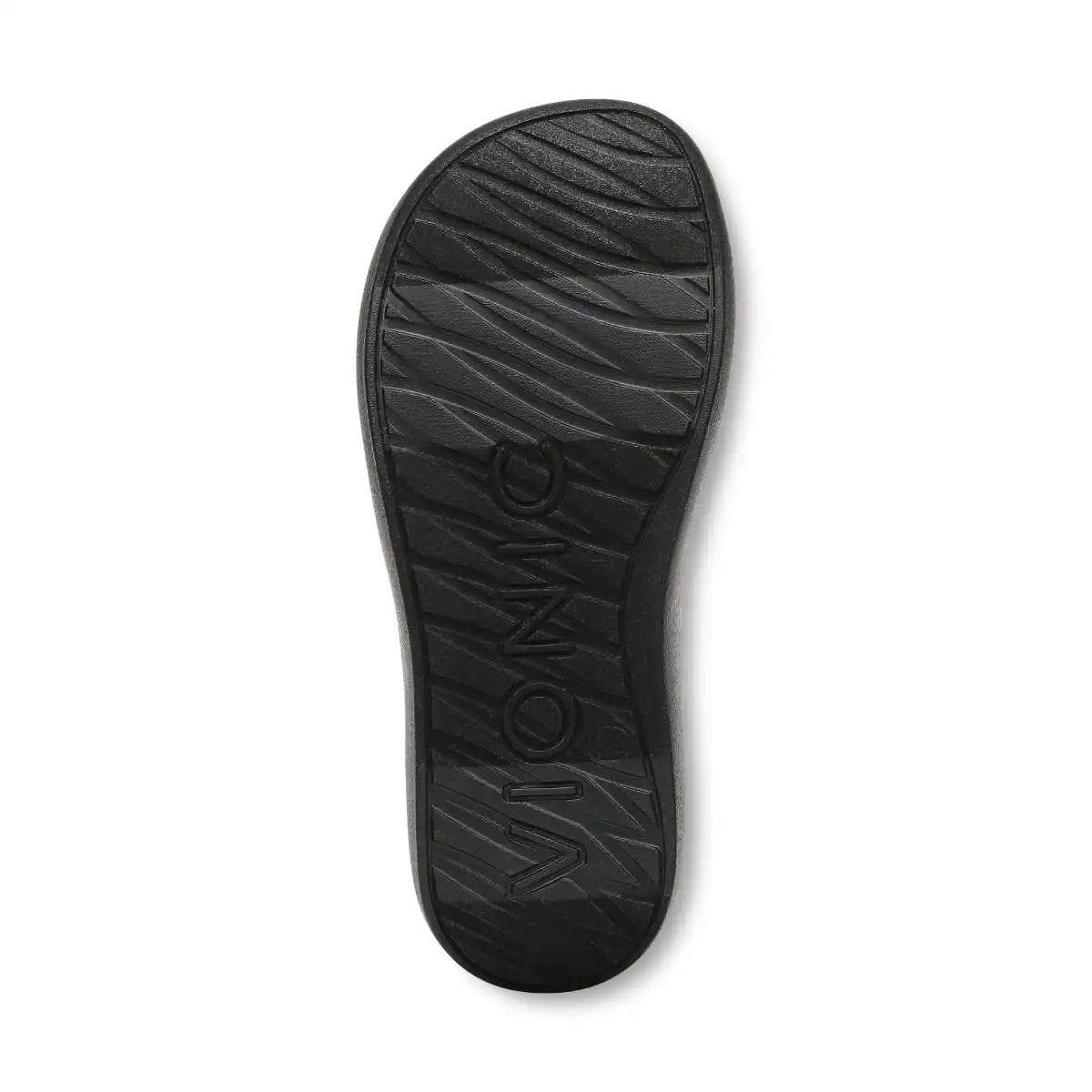 Beach Aqua Platform Toe Post Sandal Black