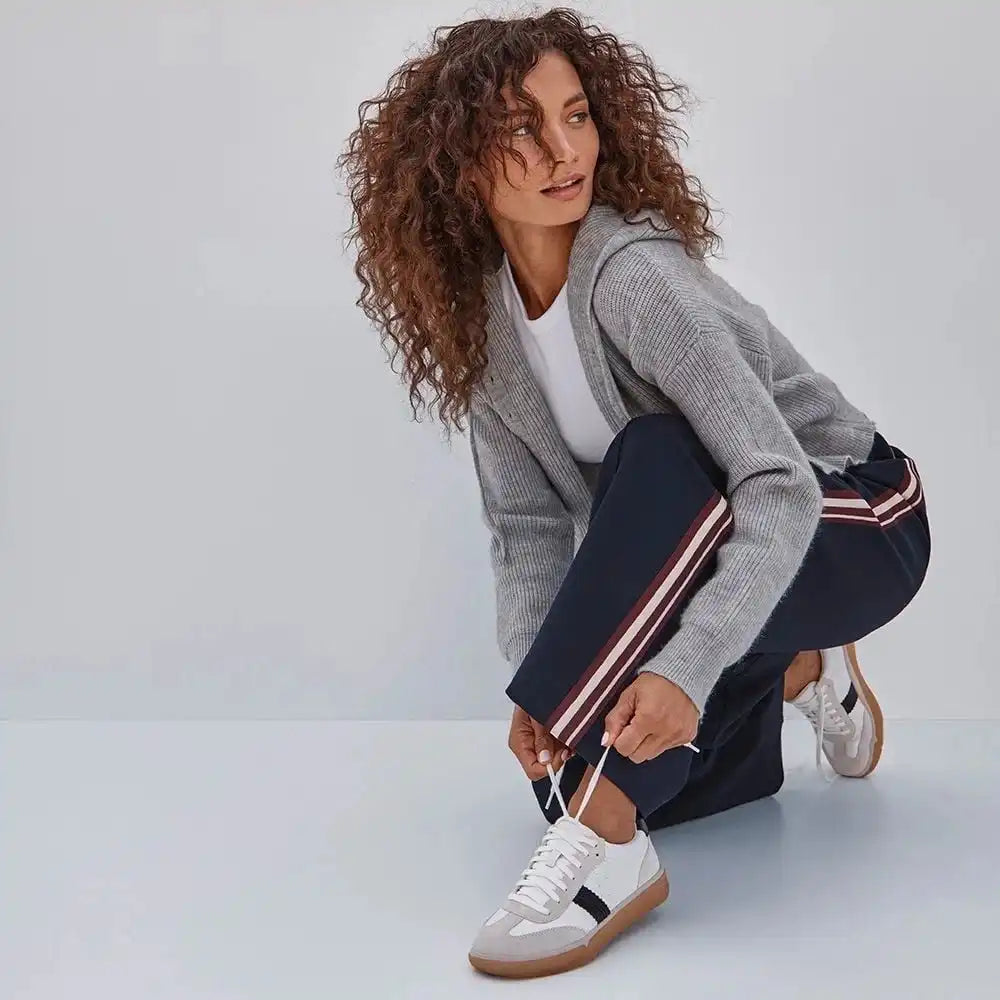 City Walk Sneaker Silver Leather