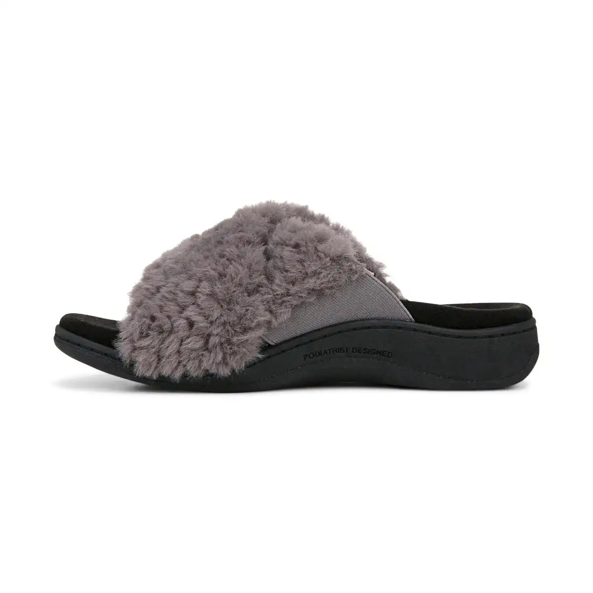 Relax II Slippers Charcoal Fur