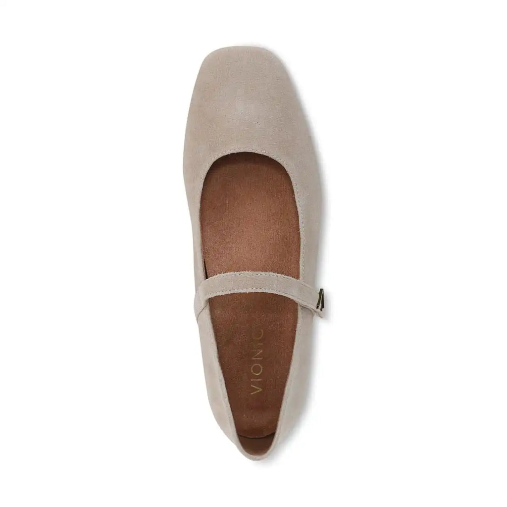 Alameda Mary Jane Flat Lucid Beige Suede