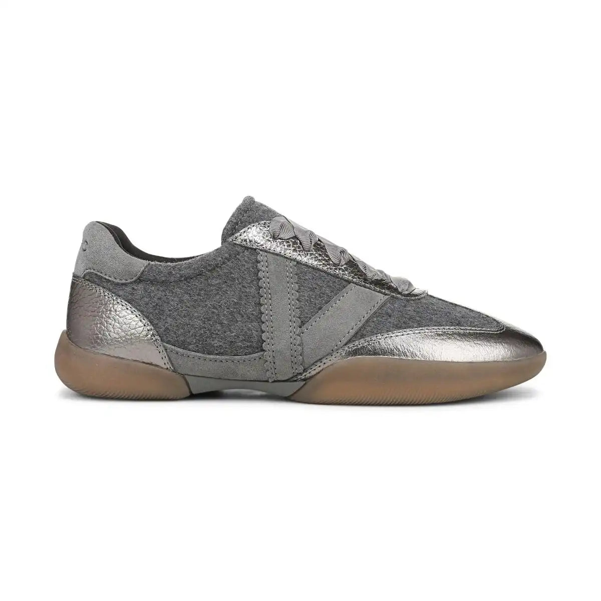 Arabelle Ballet Sneaker Dark Grey Wool Flannel