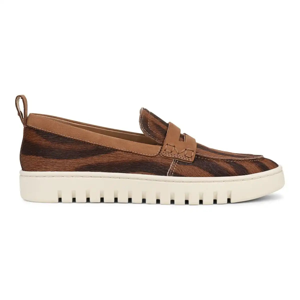 Uptown Loafer Brown Tiger Print Calf Hair