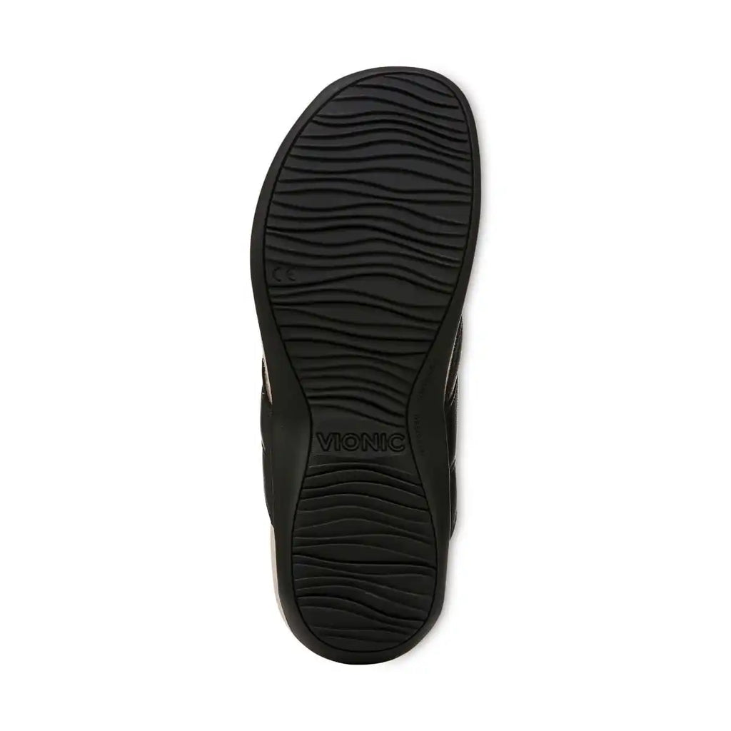 Bella Braid Toe Post Sandal Black Nappa