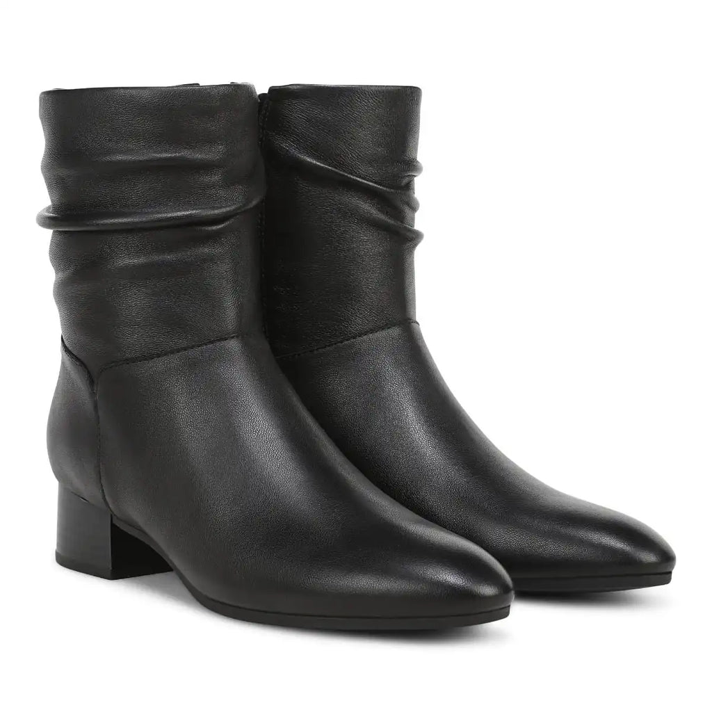 Remi Short Boot Black Leather
