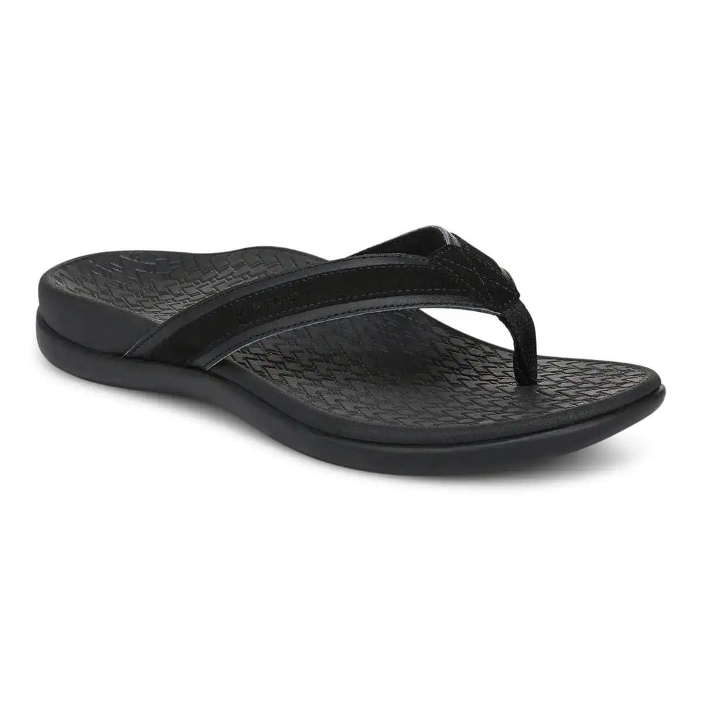 Tide 2.0 Toe Post Sandal Black Suede