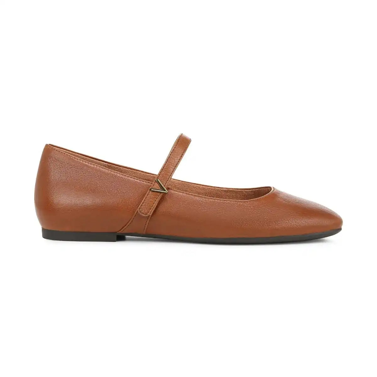 Alameda Mary Jane Flat Tan Leather